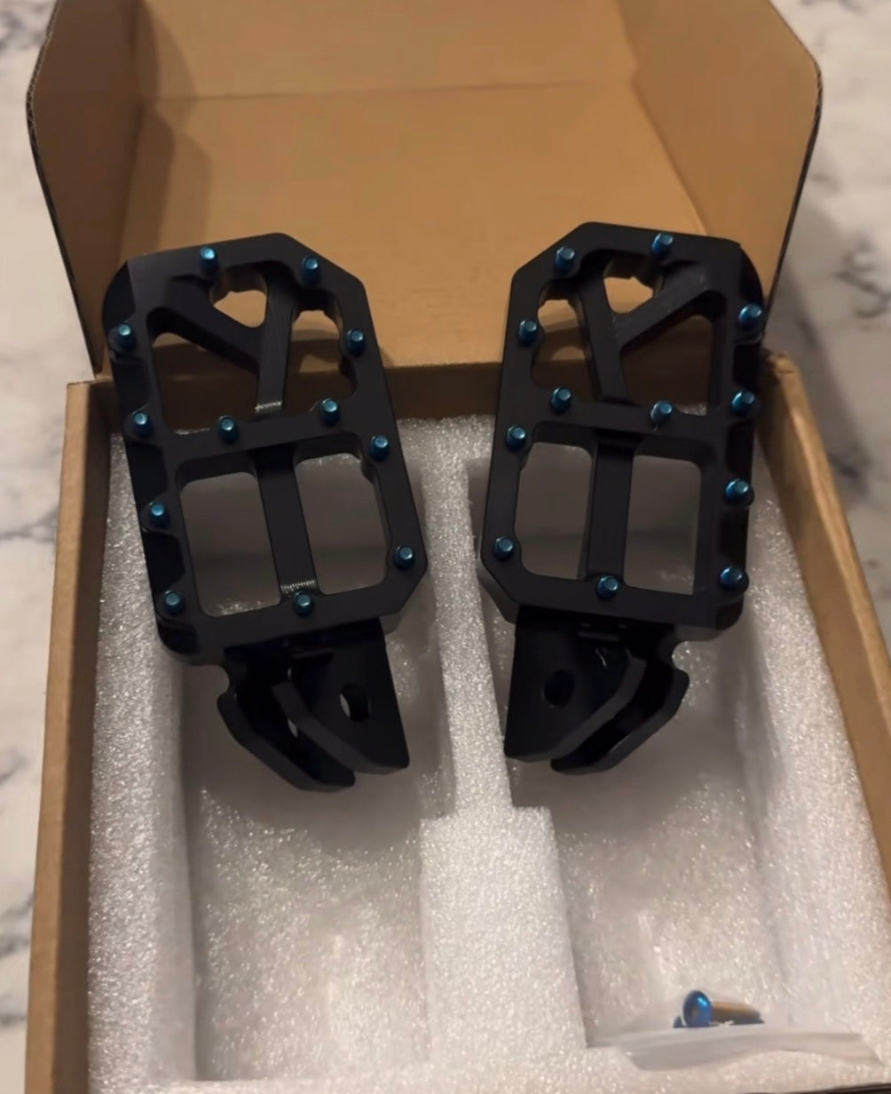 Titanium e-bike pegs