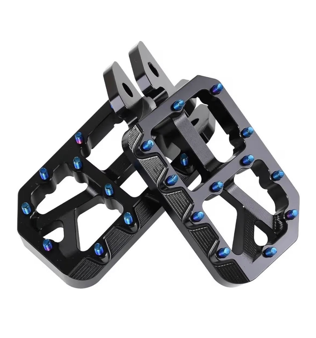 Titanium e-bike pegs